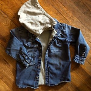 H&M Jean jacket w/ removable hood